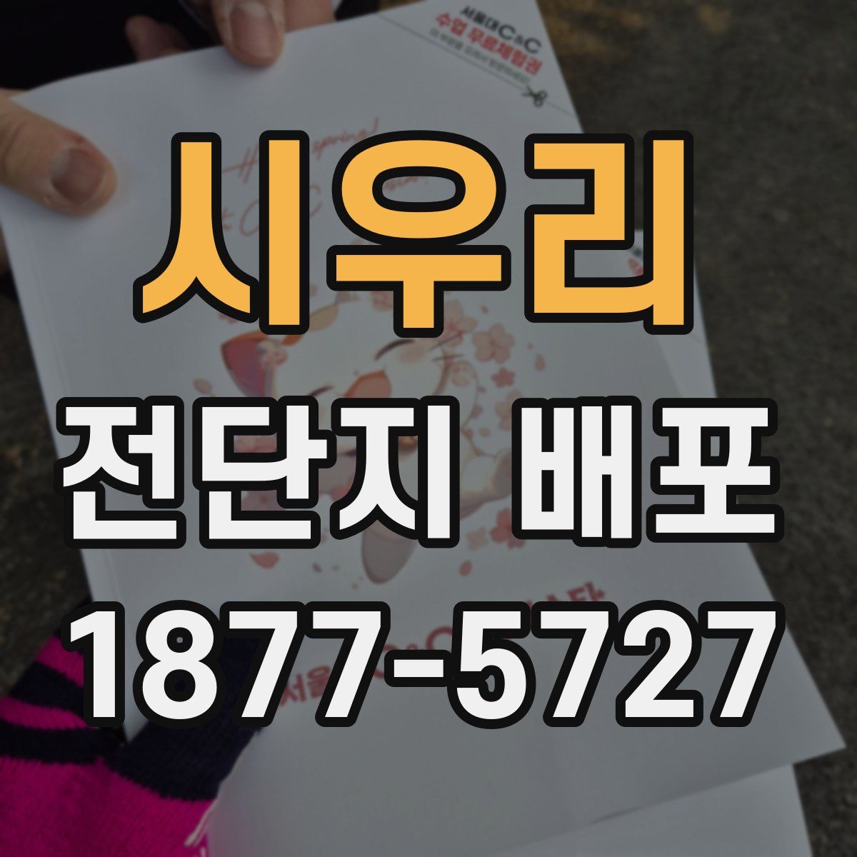 시우리 전단지 배포