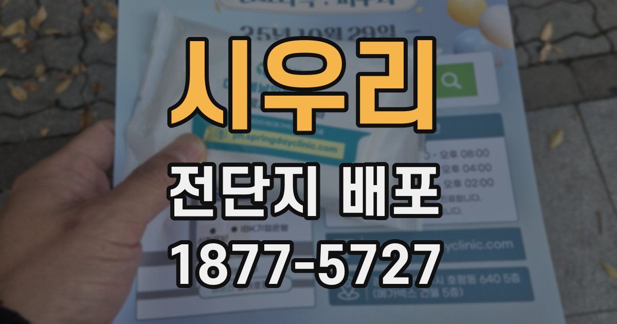 시우리 전단지 배포