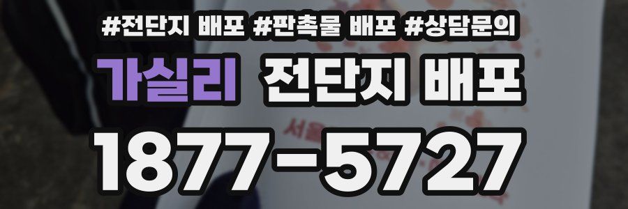 가실리 전단지 배포