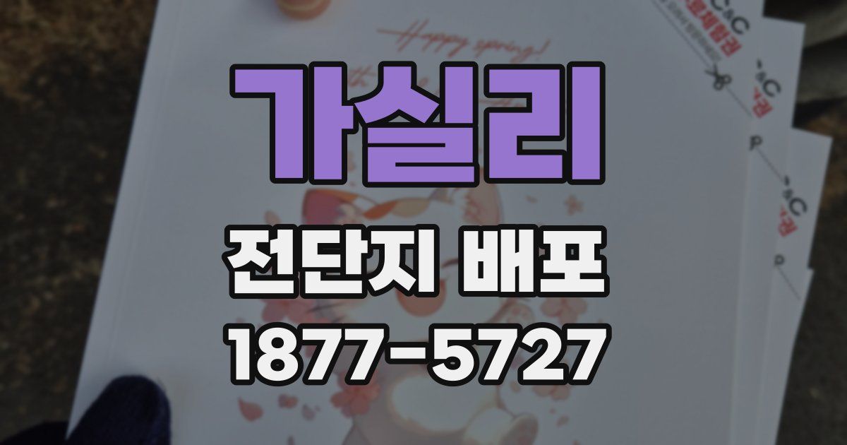 가실리 전단지 배포