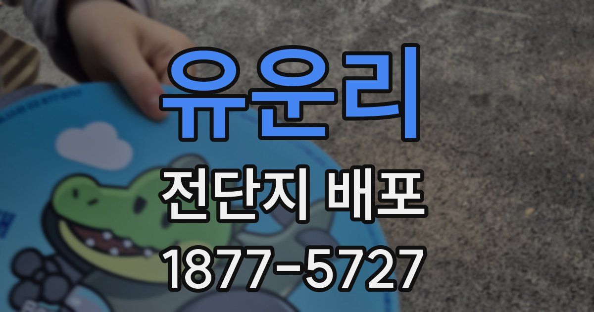 유운리 전단지 배포