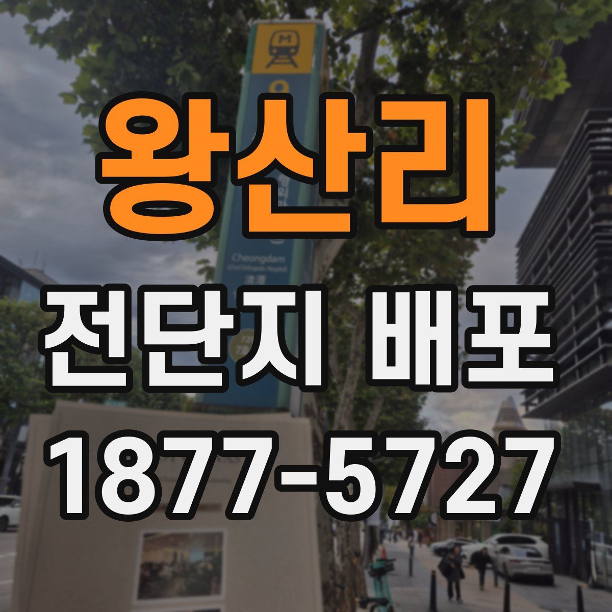왕산리 전단지 배포