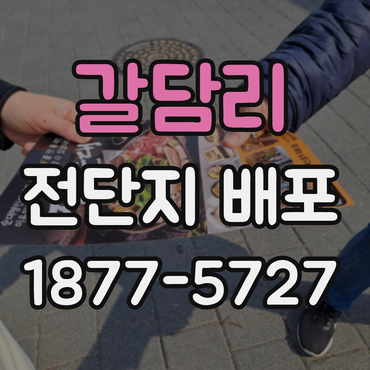 갈담리 전단지 배포