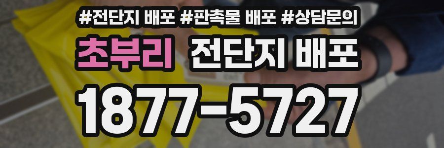 초부리 전단지 배포