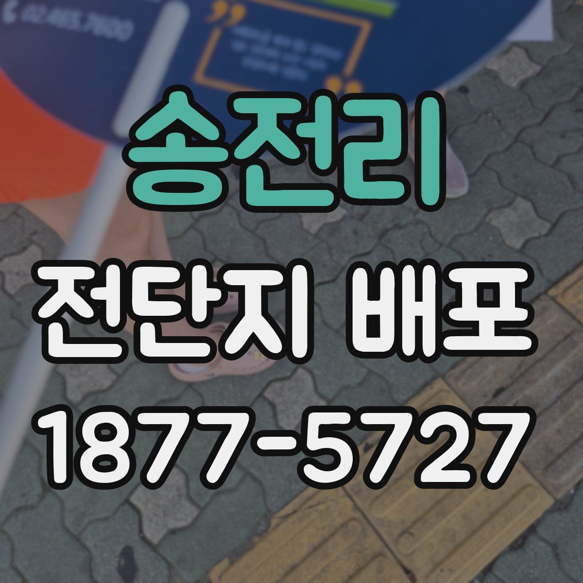 송전리 전단지 배포