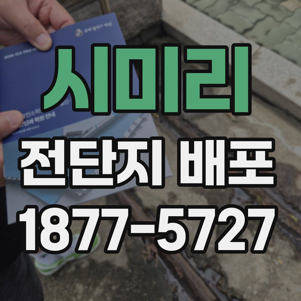 시미리 전단지 배포