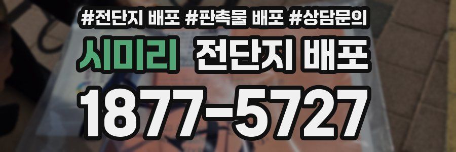 시미리 전단지 배포