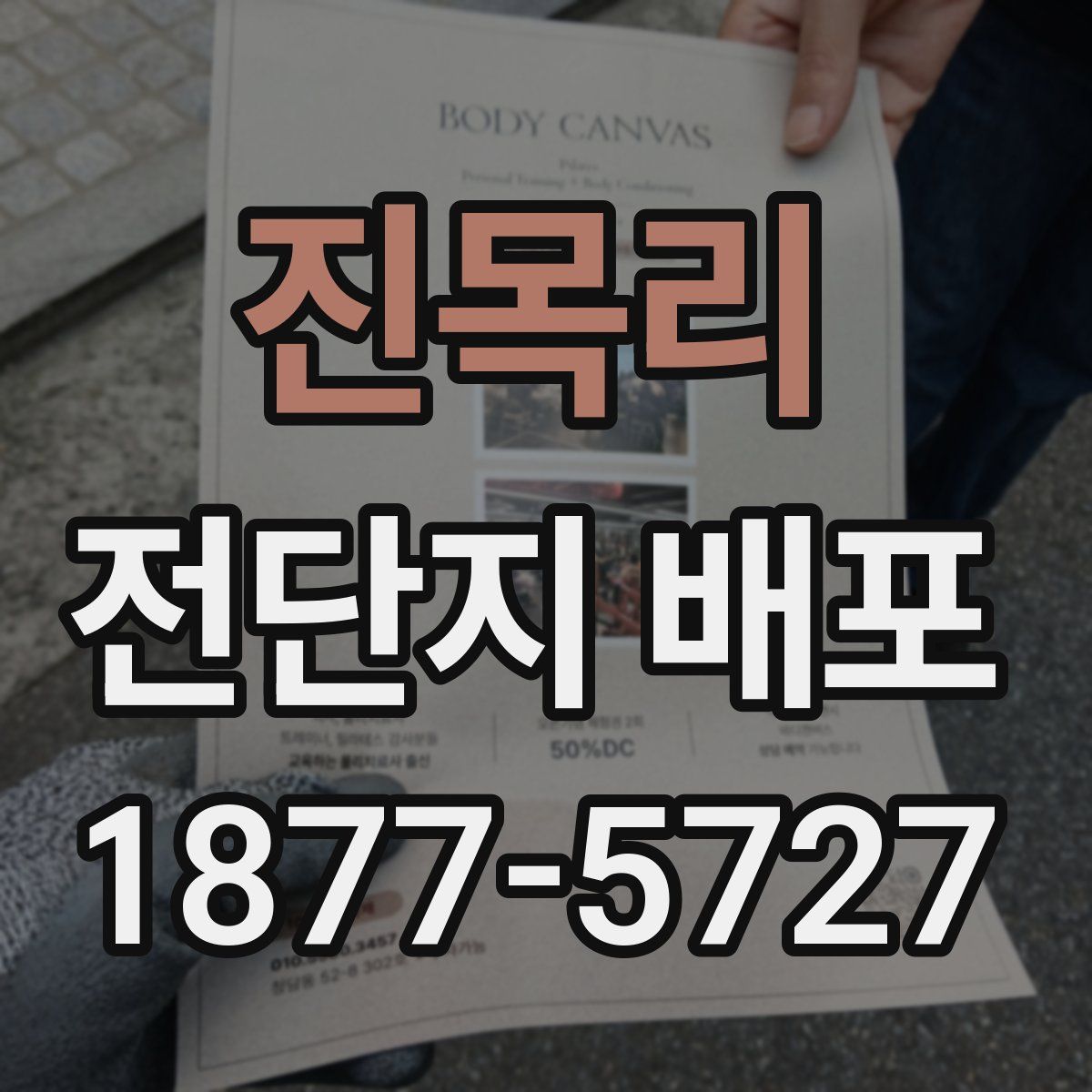 진목리 전단지 배포