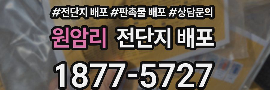 원암리 전단지 배포