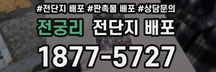 전궁리 전단지 배포