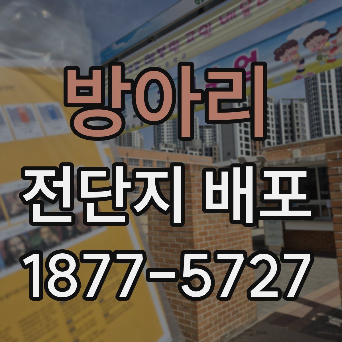 방아리 전단지 배포