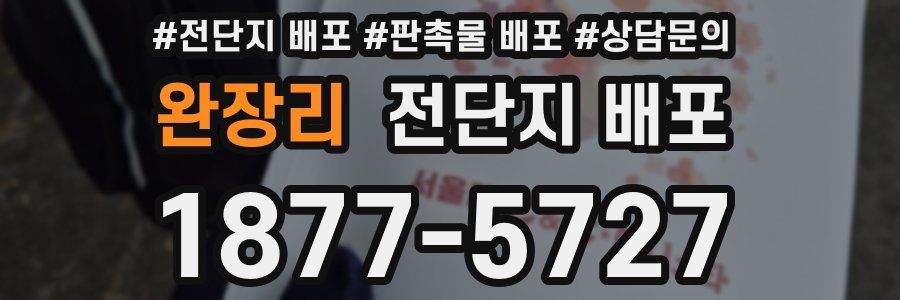 완장리 전단지 배포