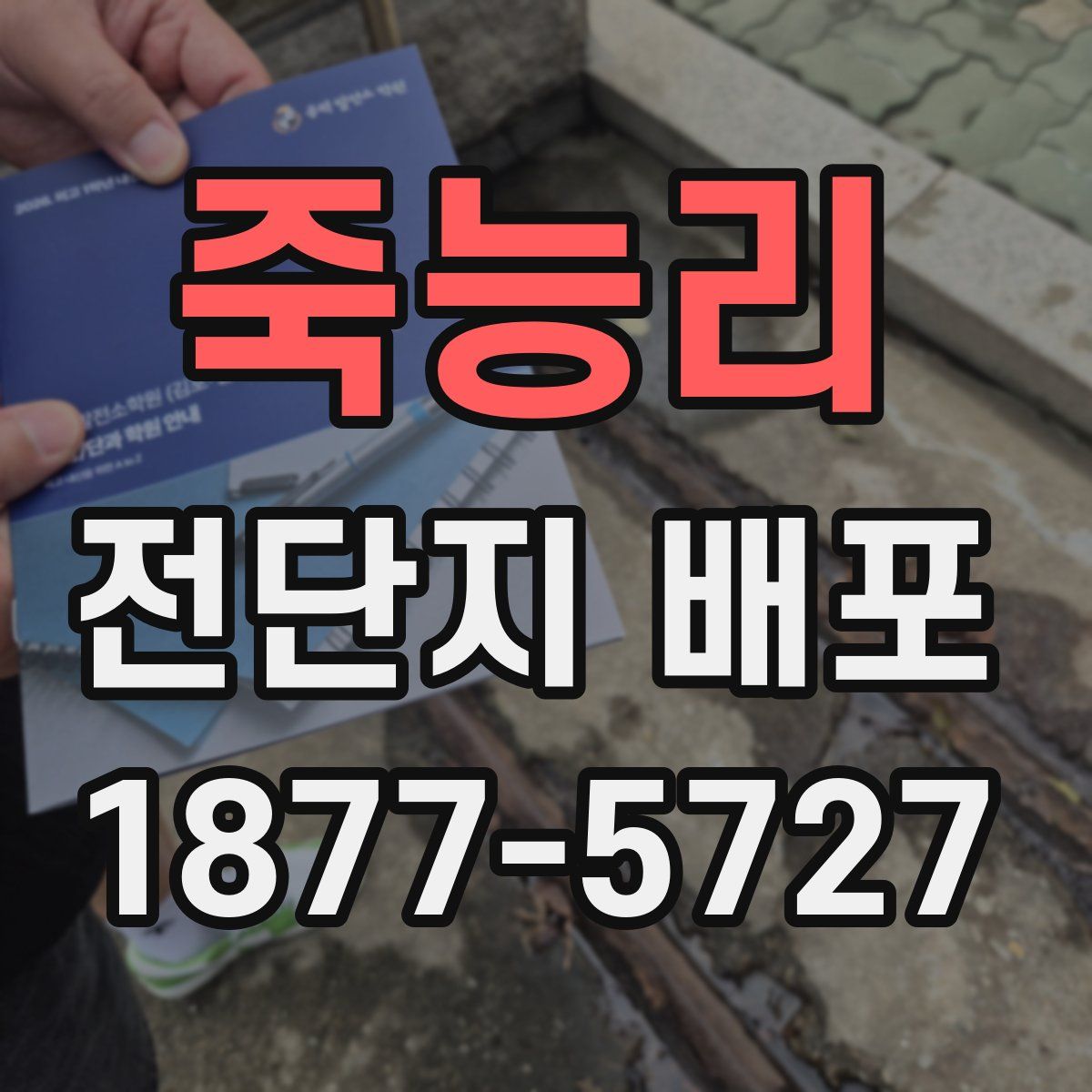 죽능리 전단지 배포
