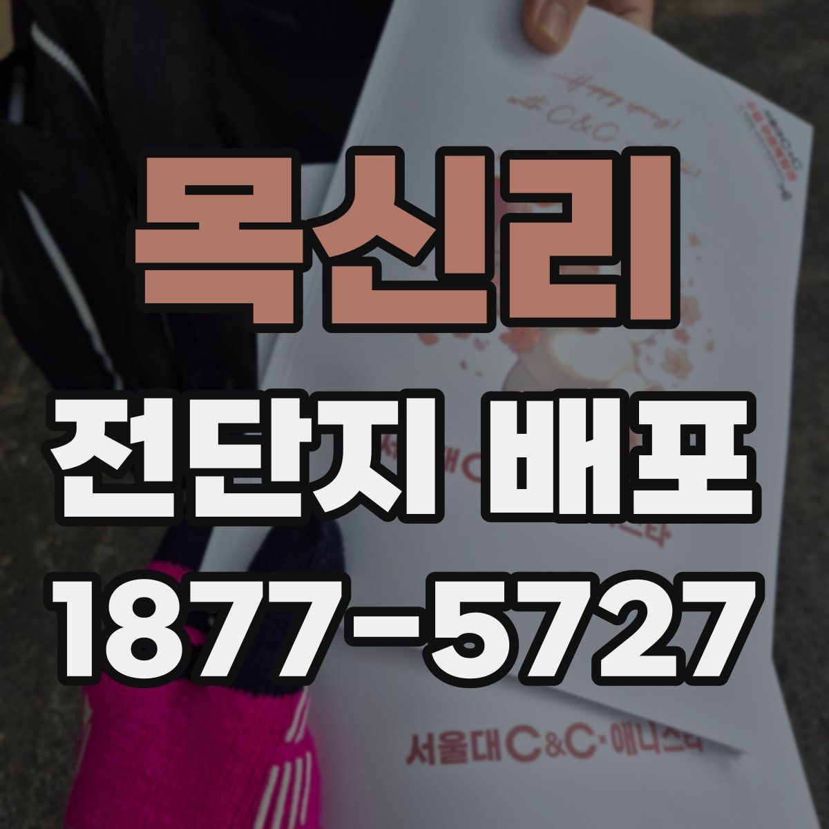 목신리 전단지 배포
