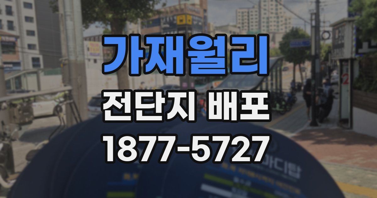 가재월리 전단지 배포
