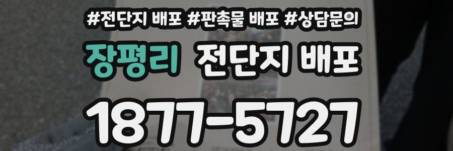 장평리 전단지 배포