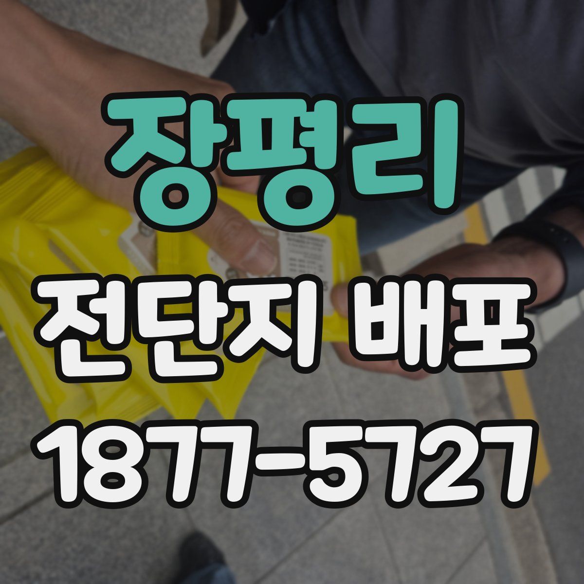 장평리 전단지 배포