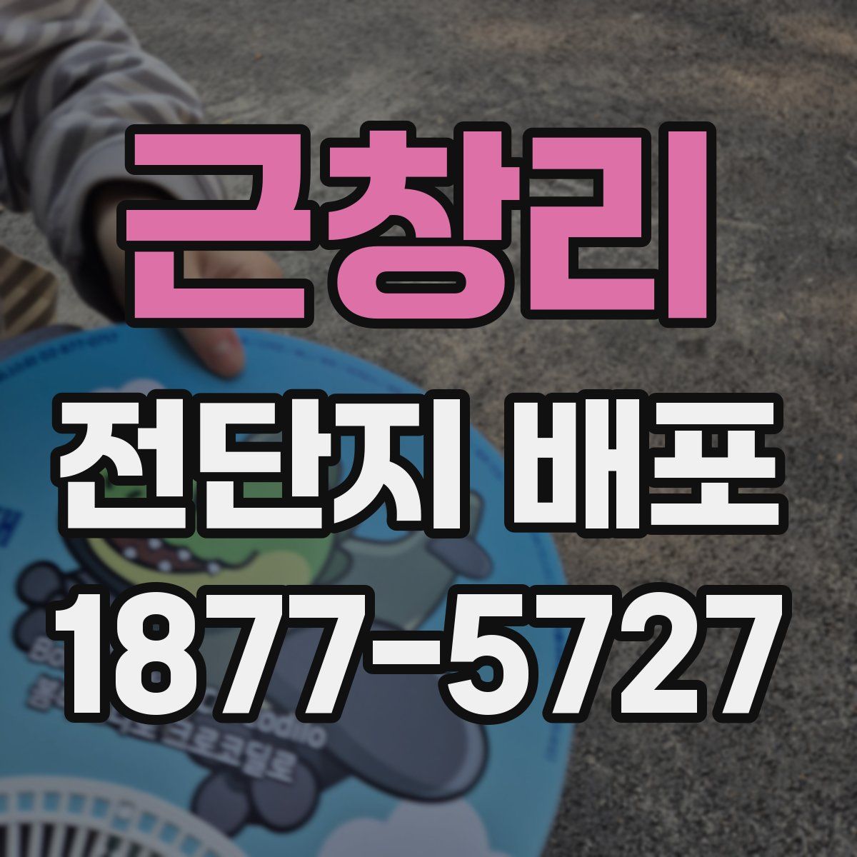 근창리 전단지 배포