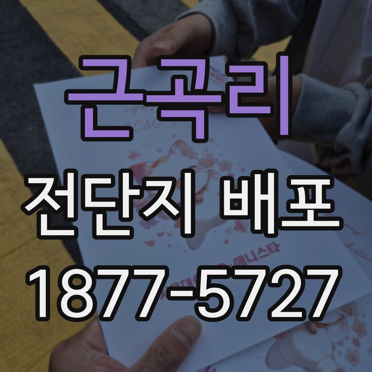 근곡리 전단지 배포