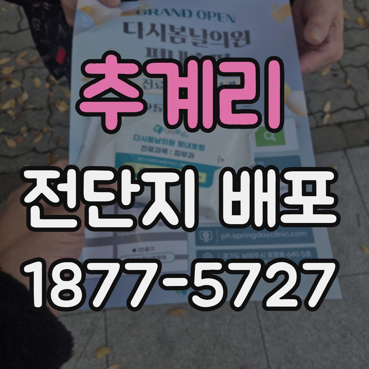 추계리 전단지 배포