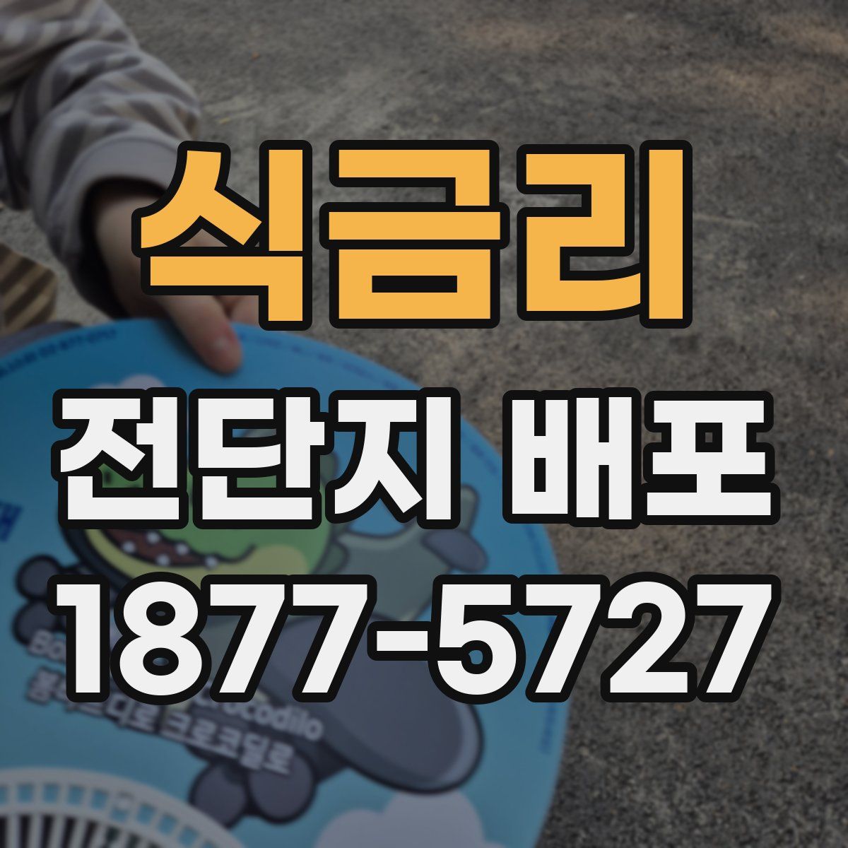 식금리 전단지 배포