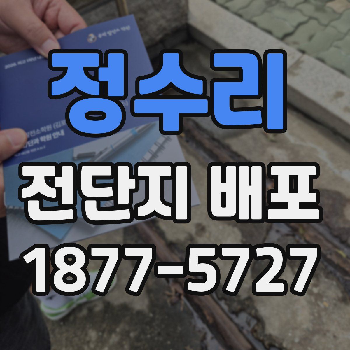 정수리 전단지 배포