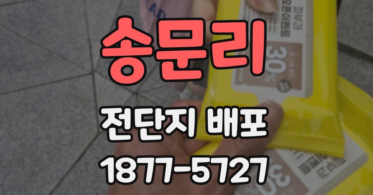 송문리 전단지 배포
