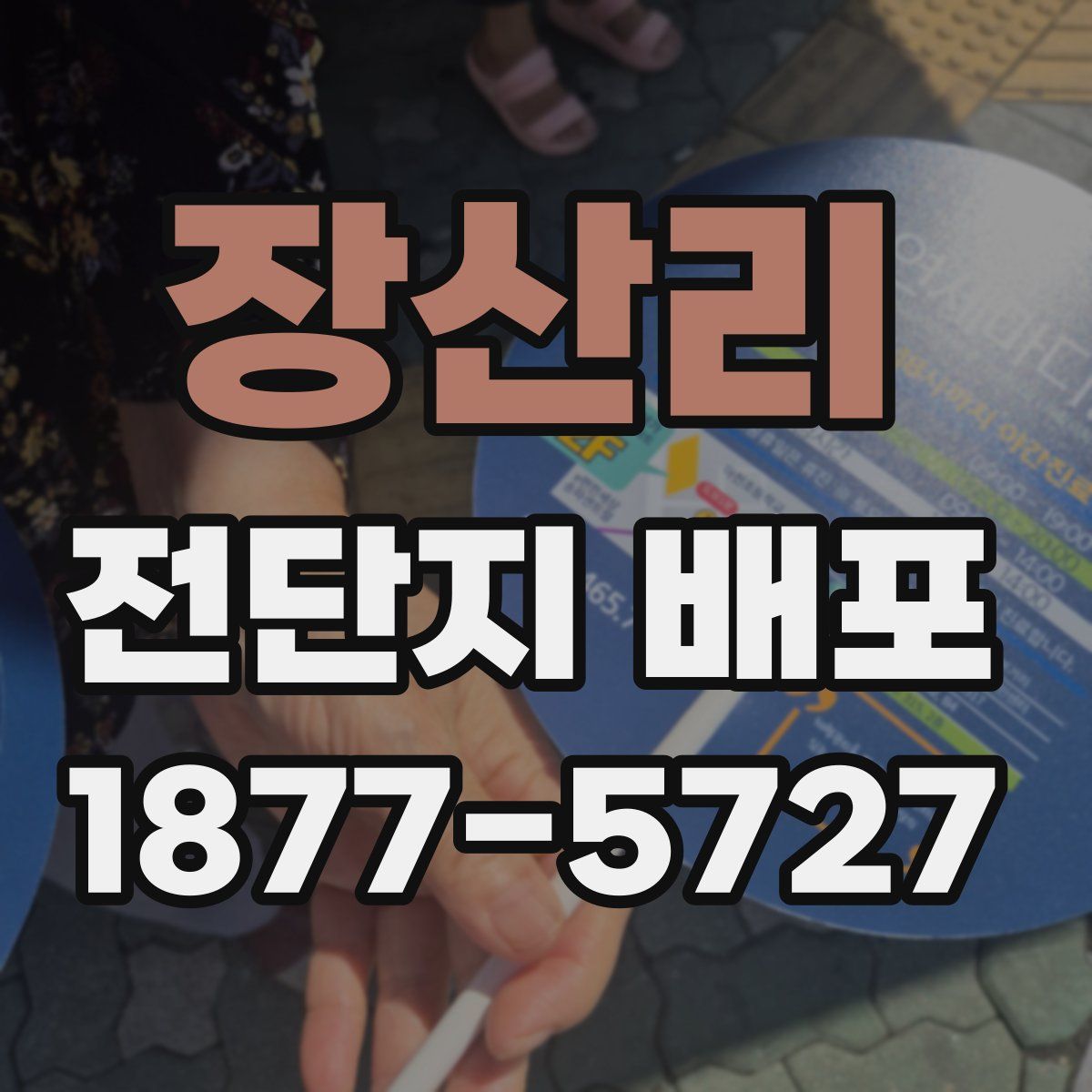 장산리 전단지 배포