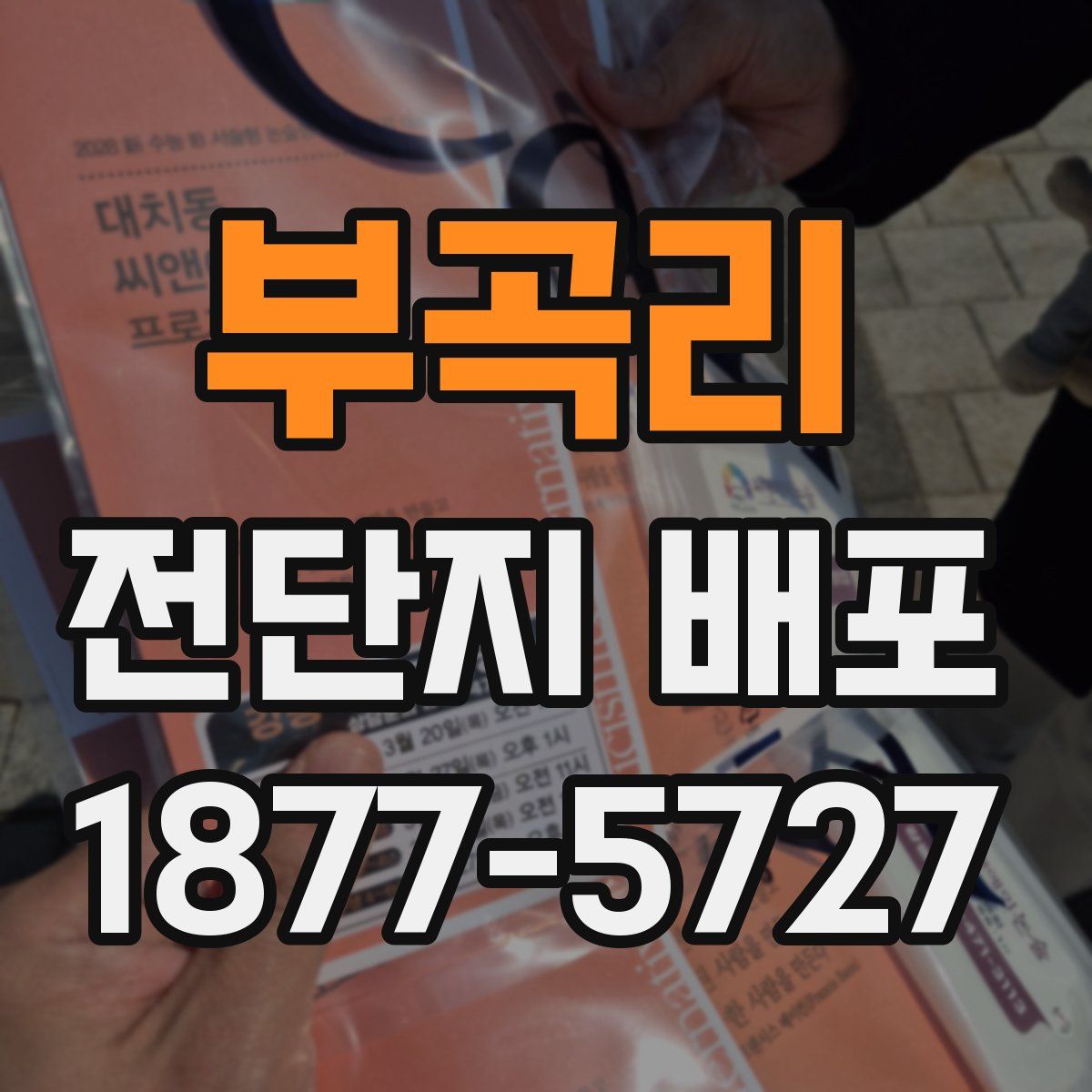 부곡리 전단지 배포