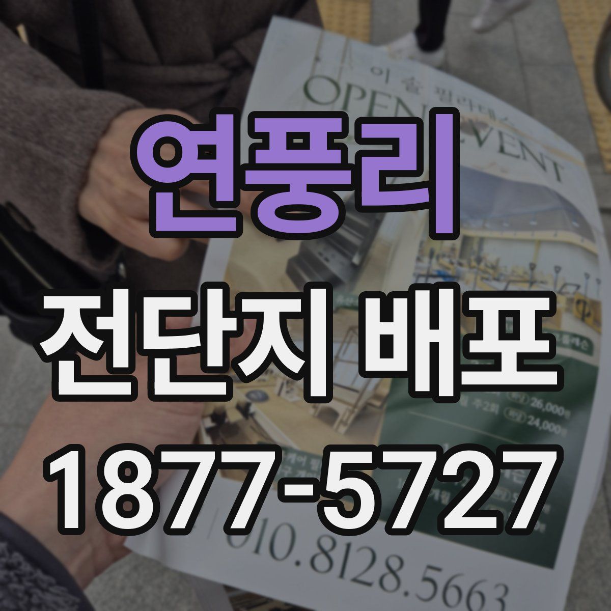 연풍리 전단지 배포