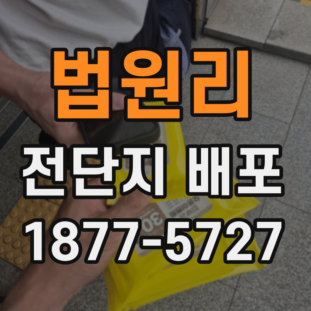 법원리 전단지 배포