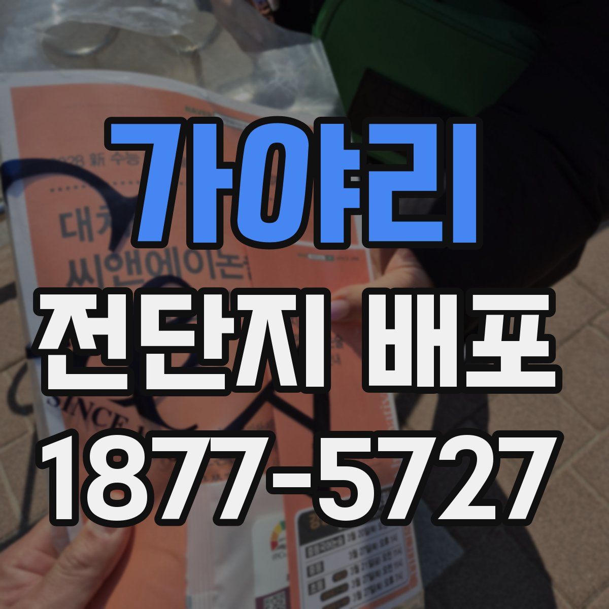가야리 전단지 배포