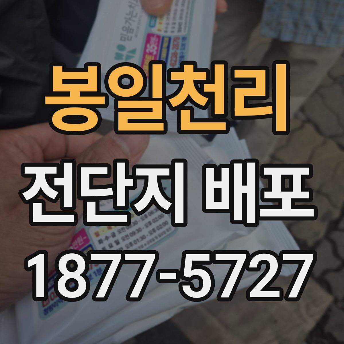 봉일천리 전단지 배포