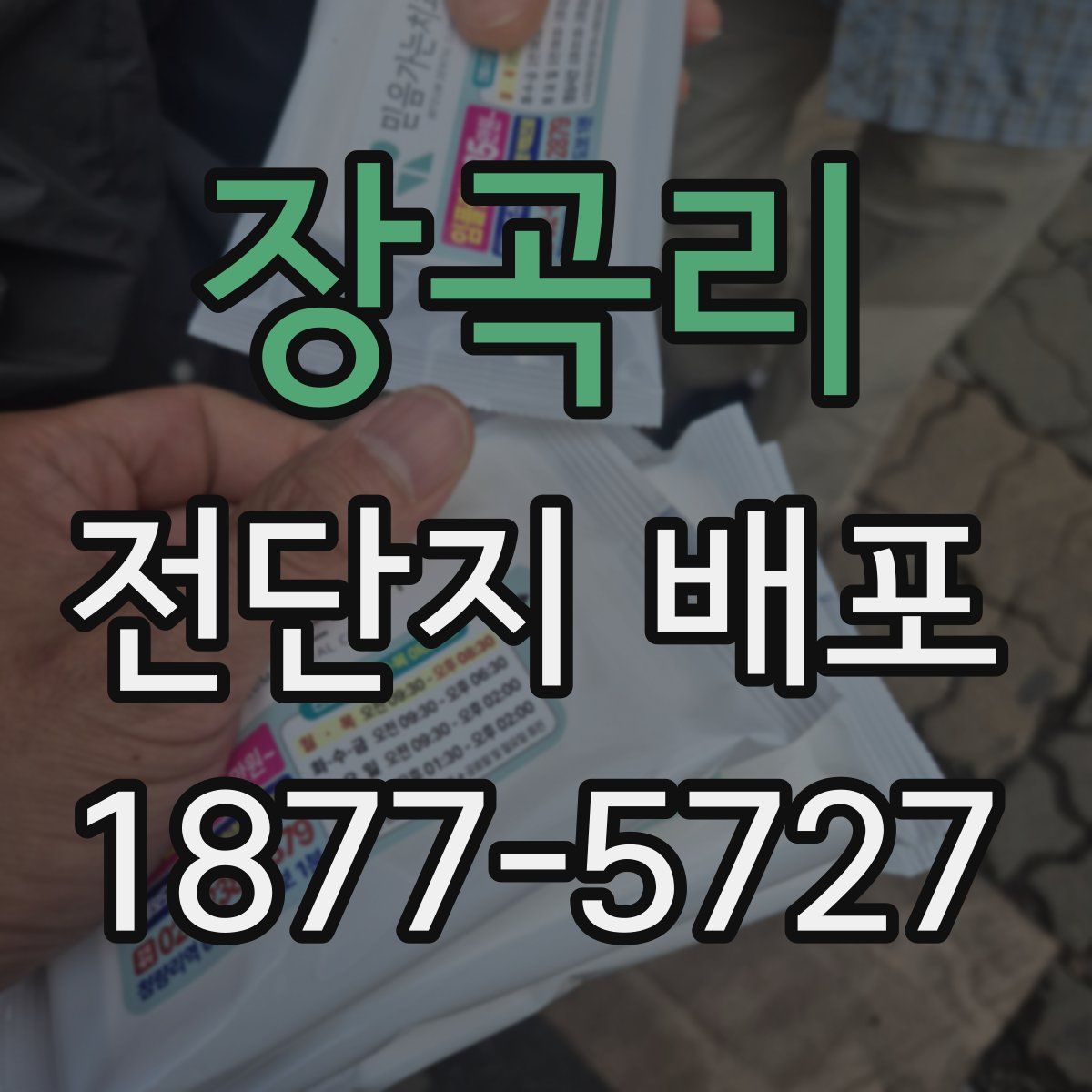 장곡리 전단지 배포
