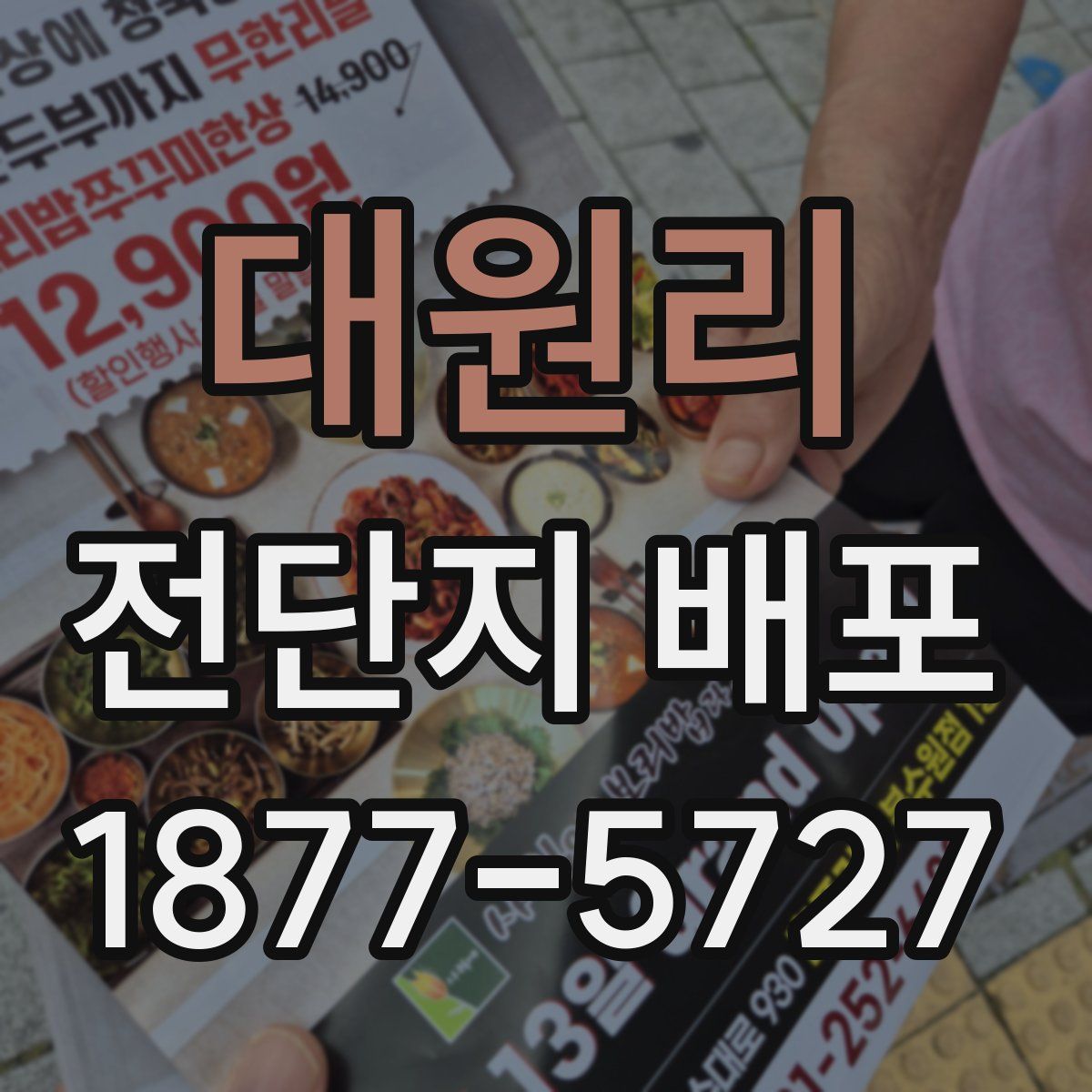 대원리 전단지 배포