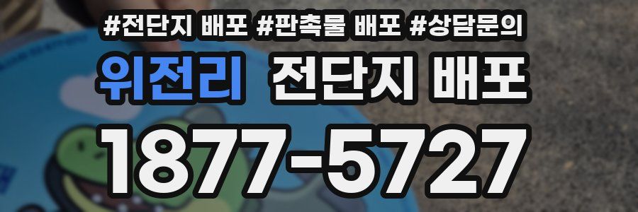위전리 전단지 배포