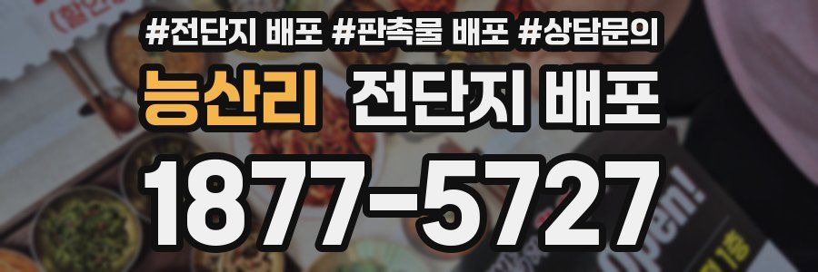 능산리 전단지 배포