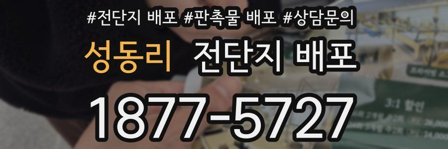 성동리 전단지 배포