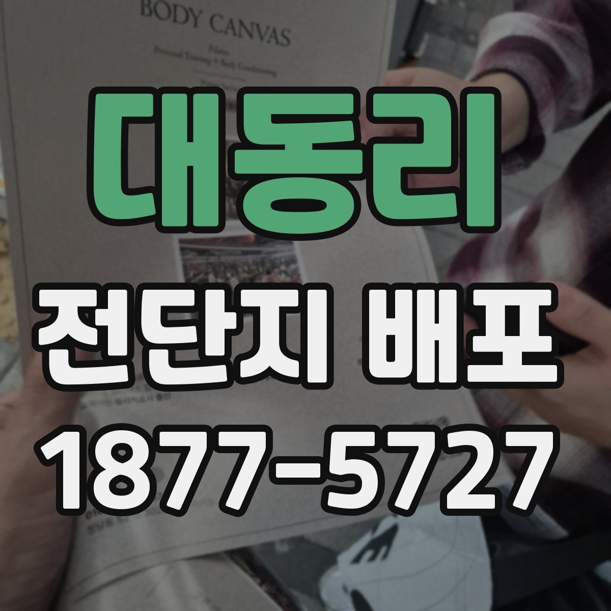 대동리 전단지 배포