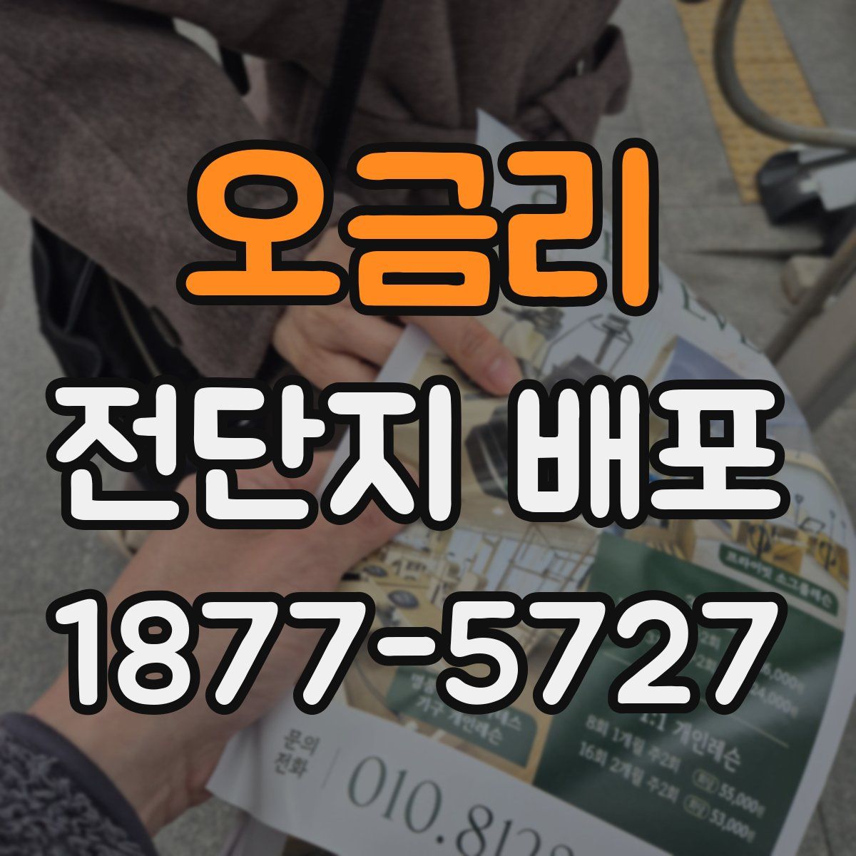 오금리 전단지 배포