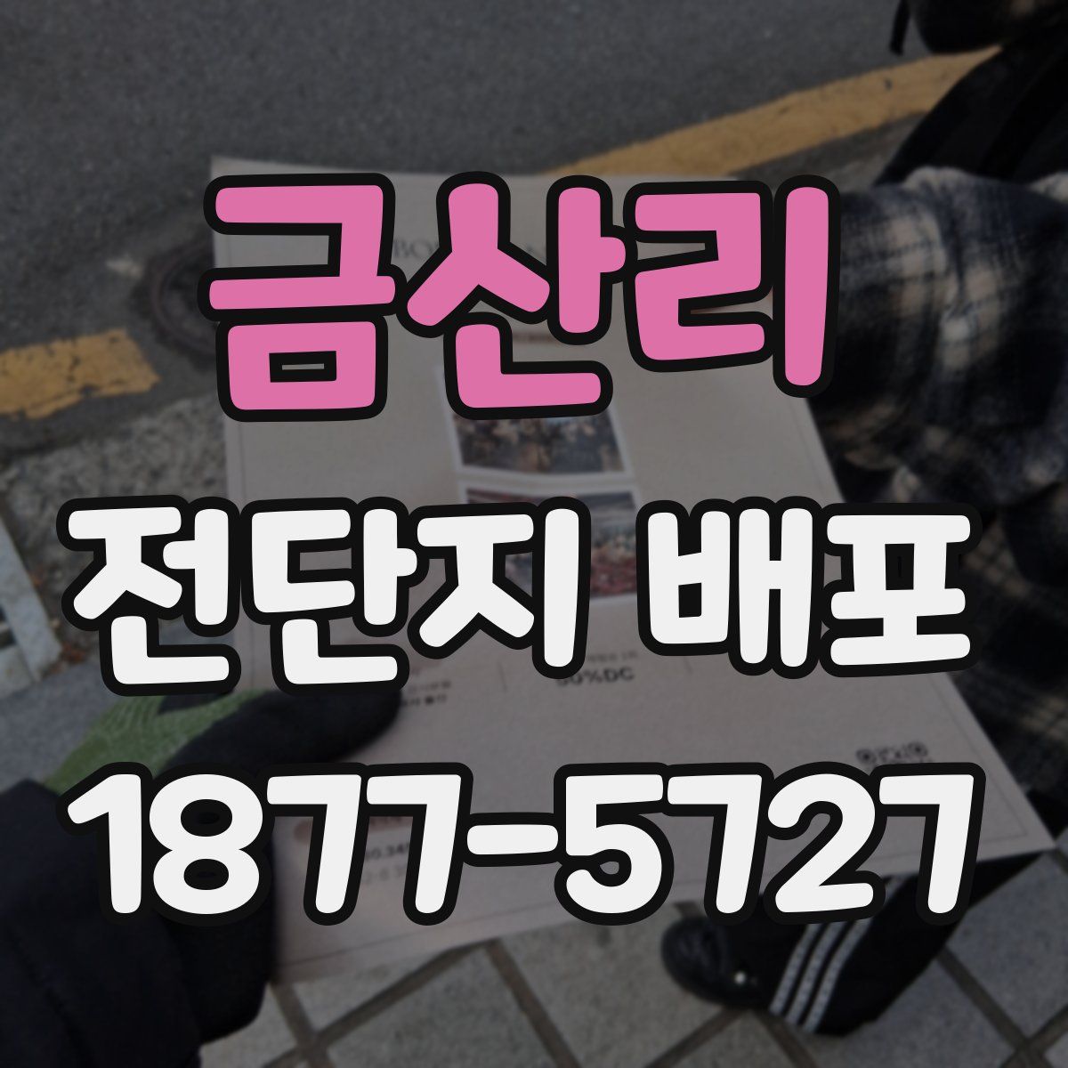 금산리 전단지 배포