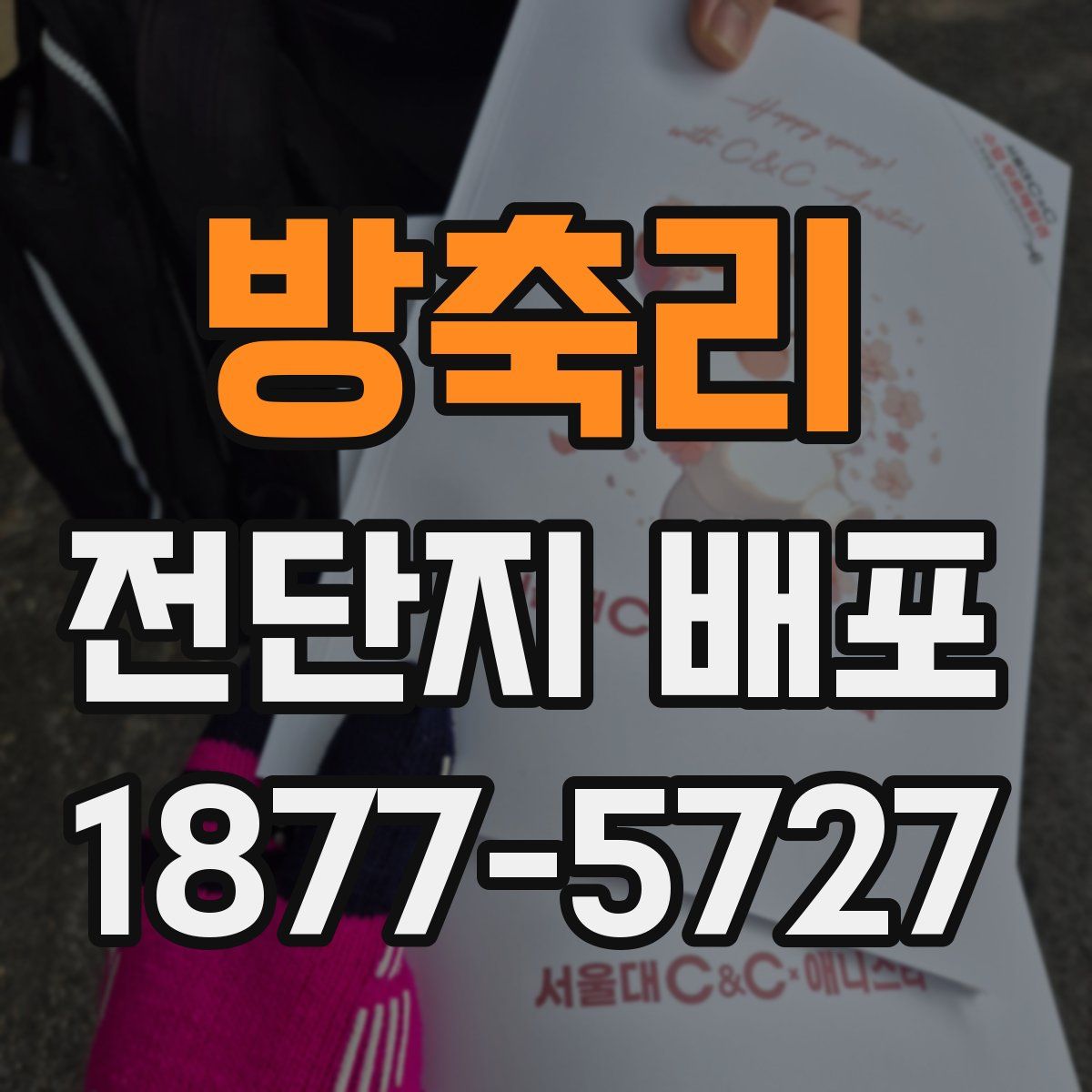 방축리 전단지 배포