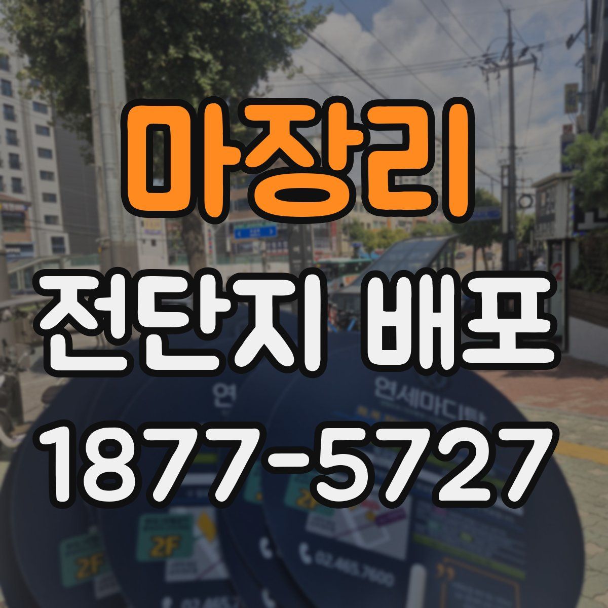 마장리 전단지 배포