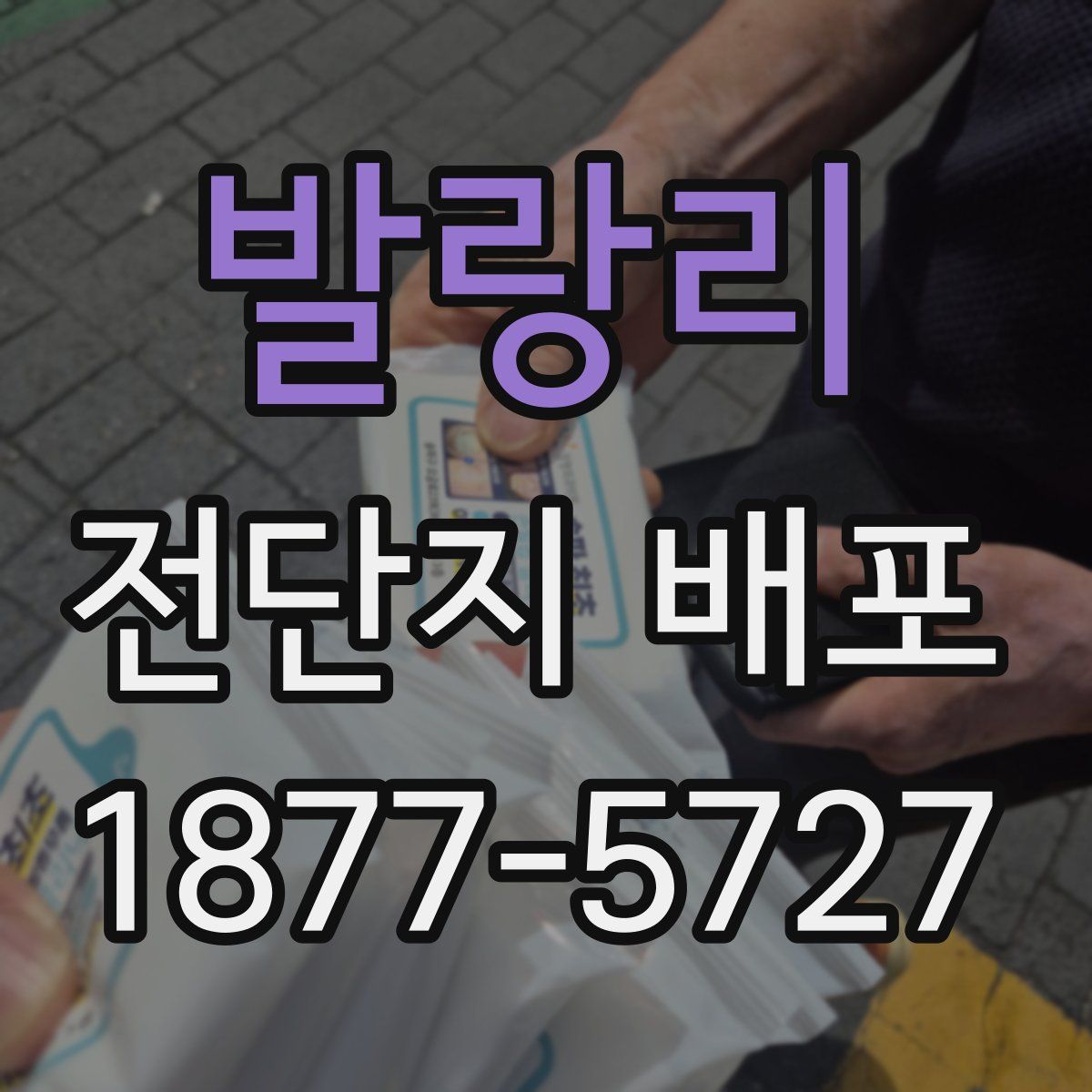 발랑리 전단지 배포