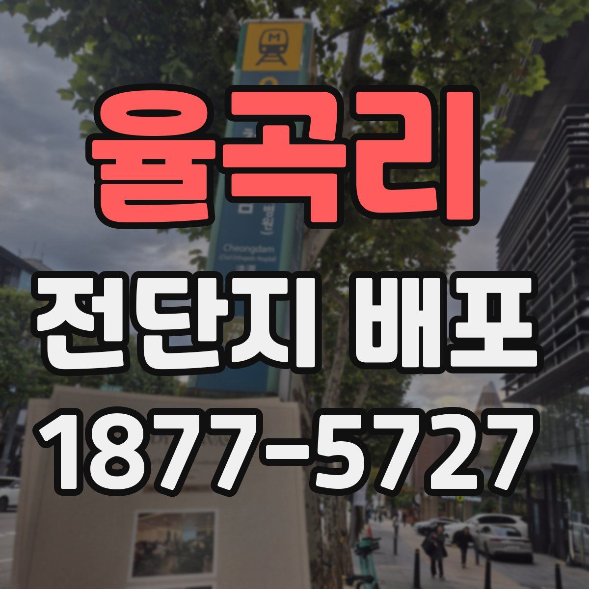 율곡리 전단지 배포