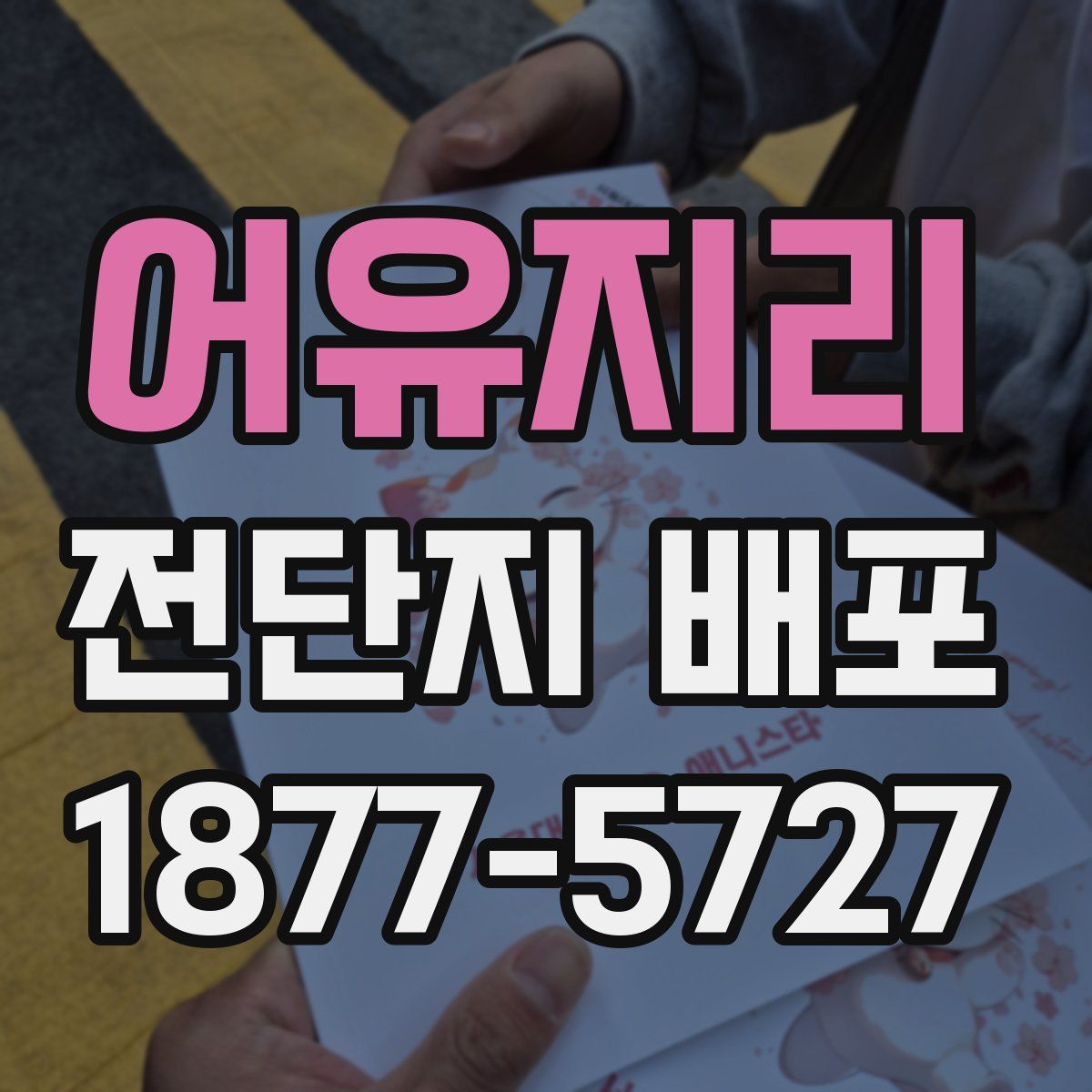 어유지리 전단지 배포