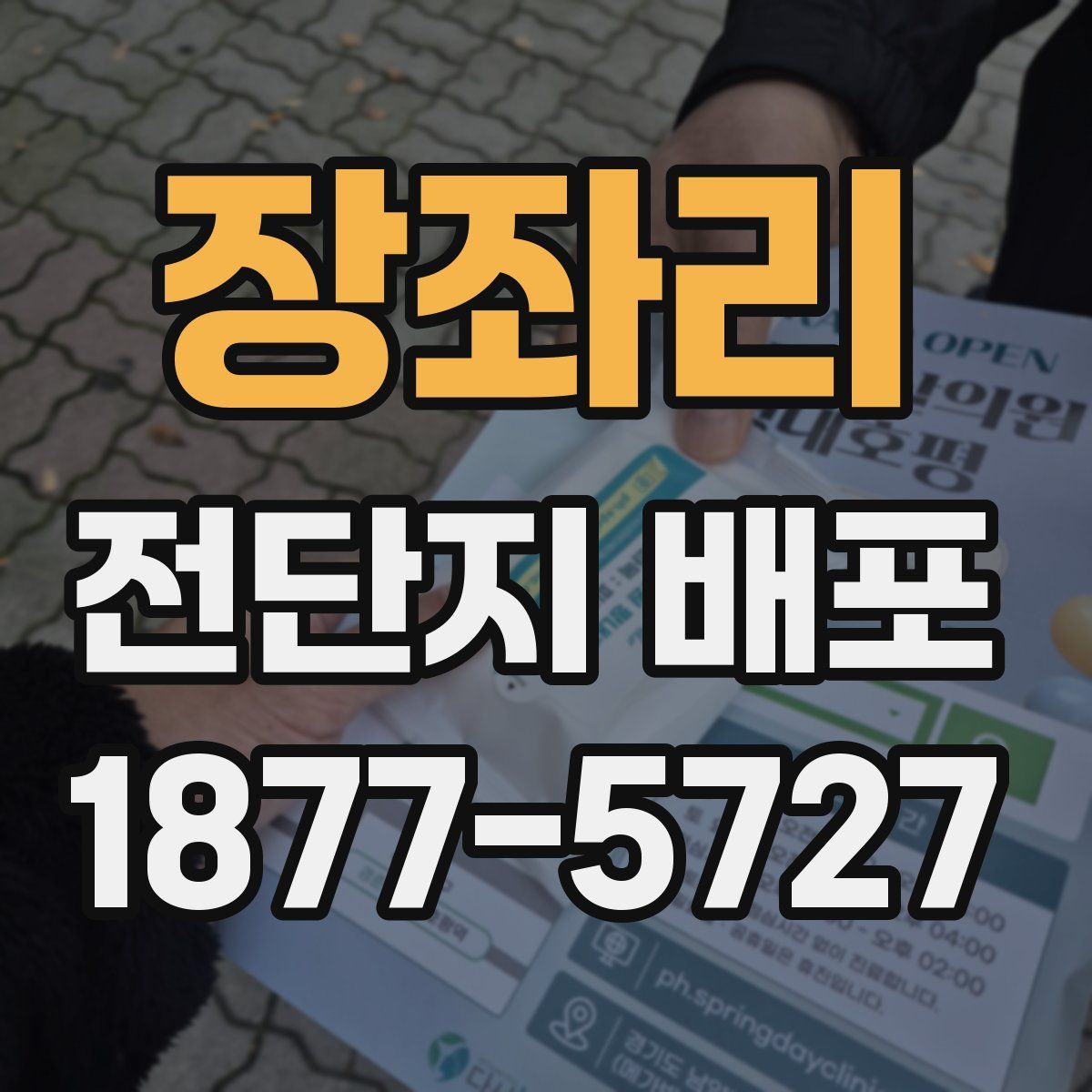 장좌리 전단지 배포