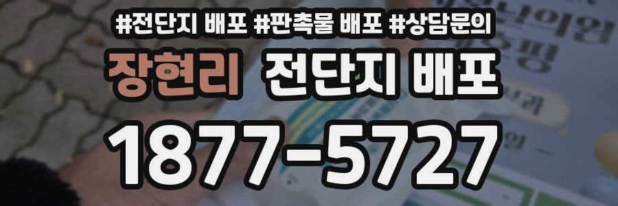 장현리 전단지 배포