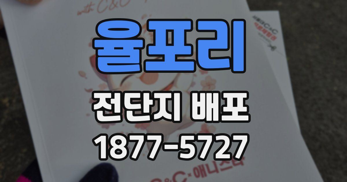율포리 전단지 배포