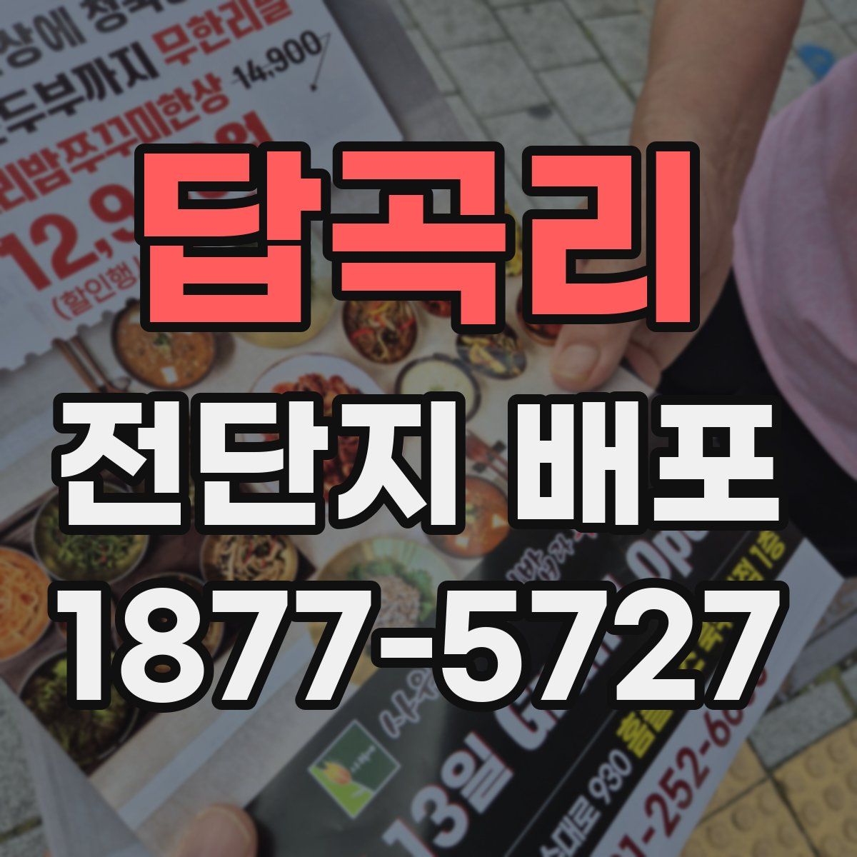 답곡리 전단지 배포